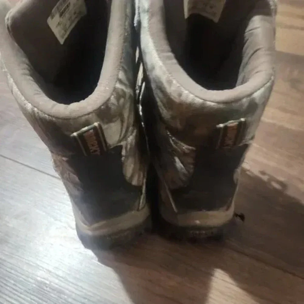 Rocky Lynx GTX Hunting Boots Mens‎ 13 Gore-Tex Camo Woodland Lace Up Waterproof